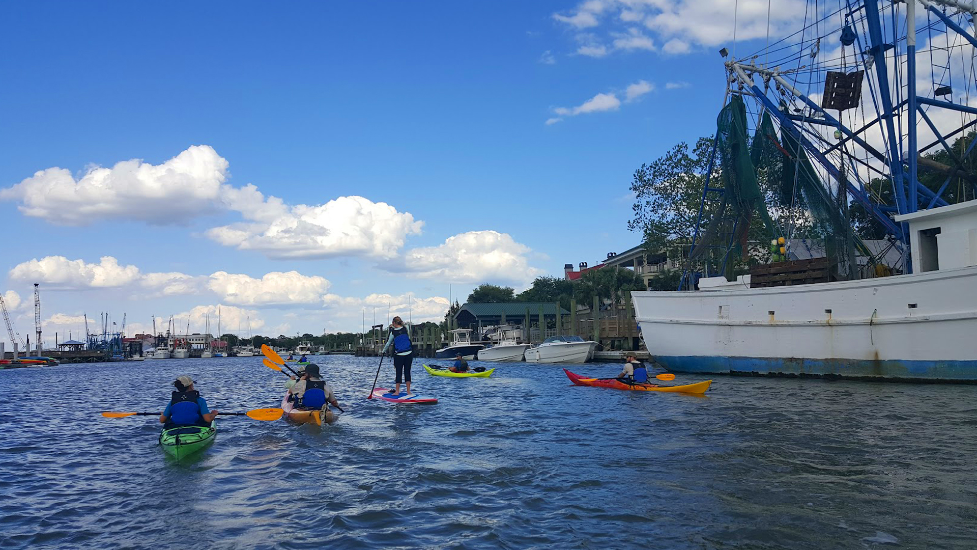 SCPRT Kayakers in Shem Creek
