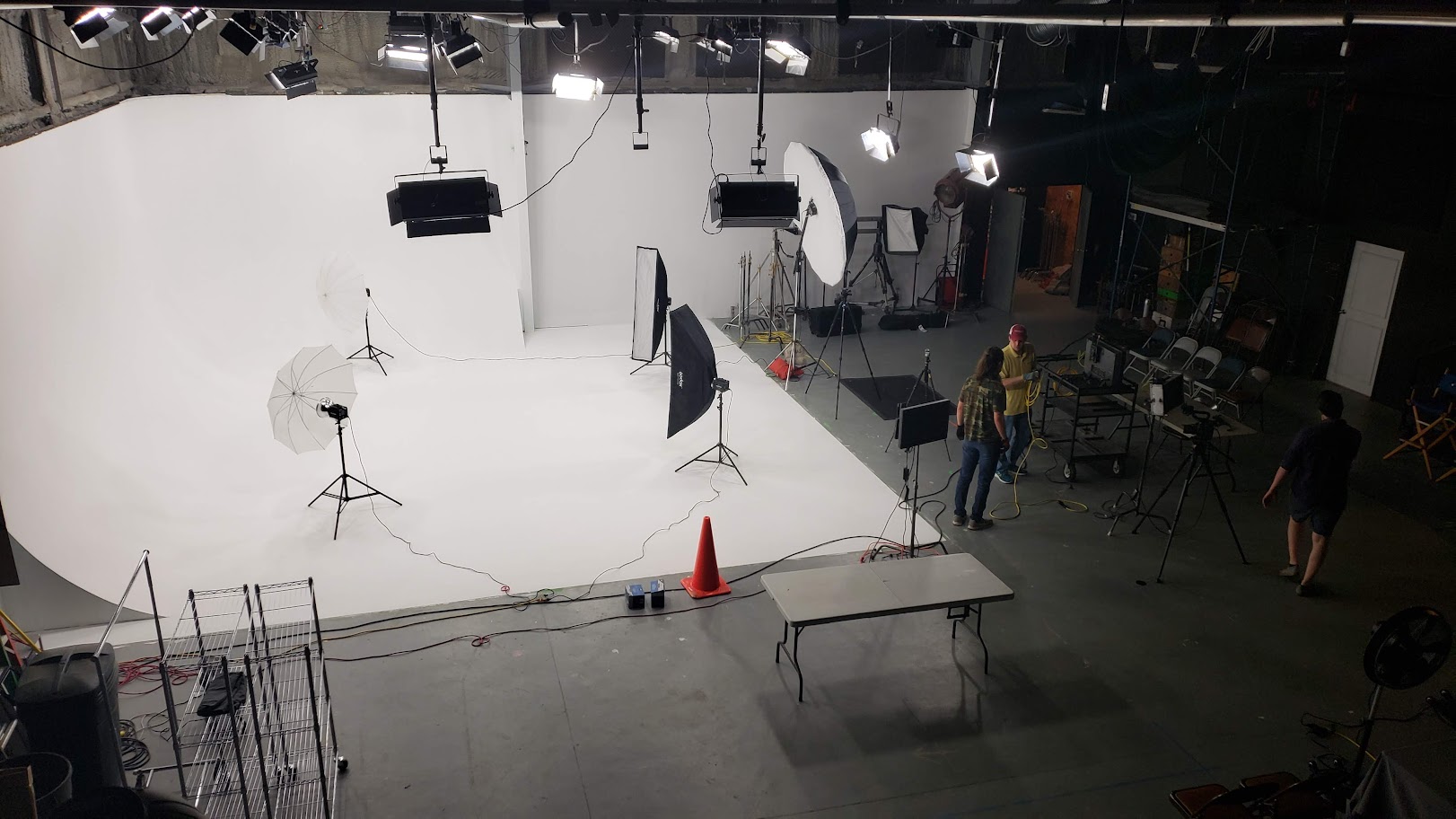 Studio with cyc wall