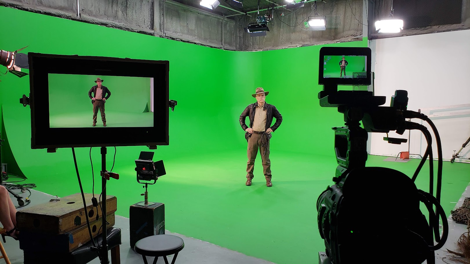 JT Jones on greenscreen