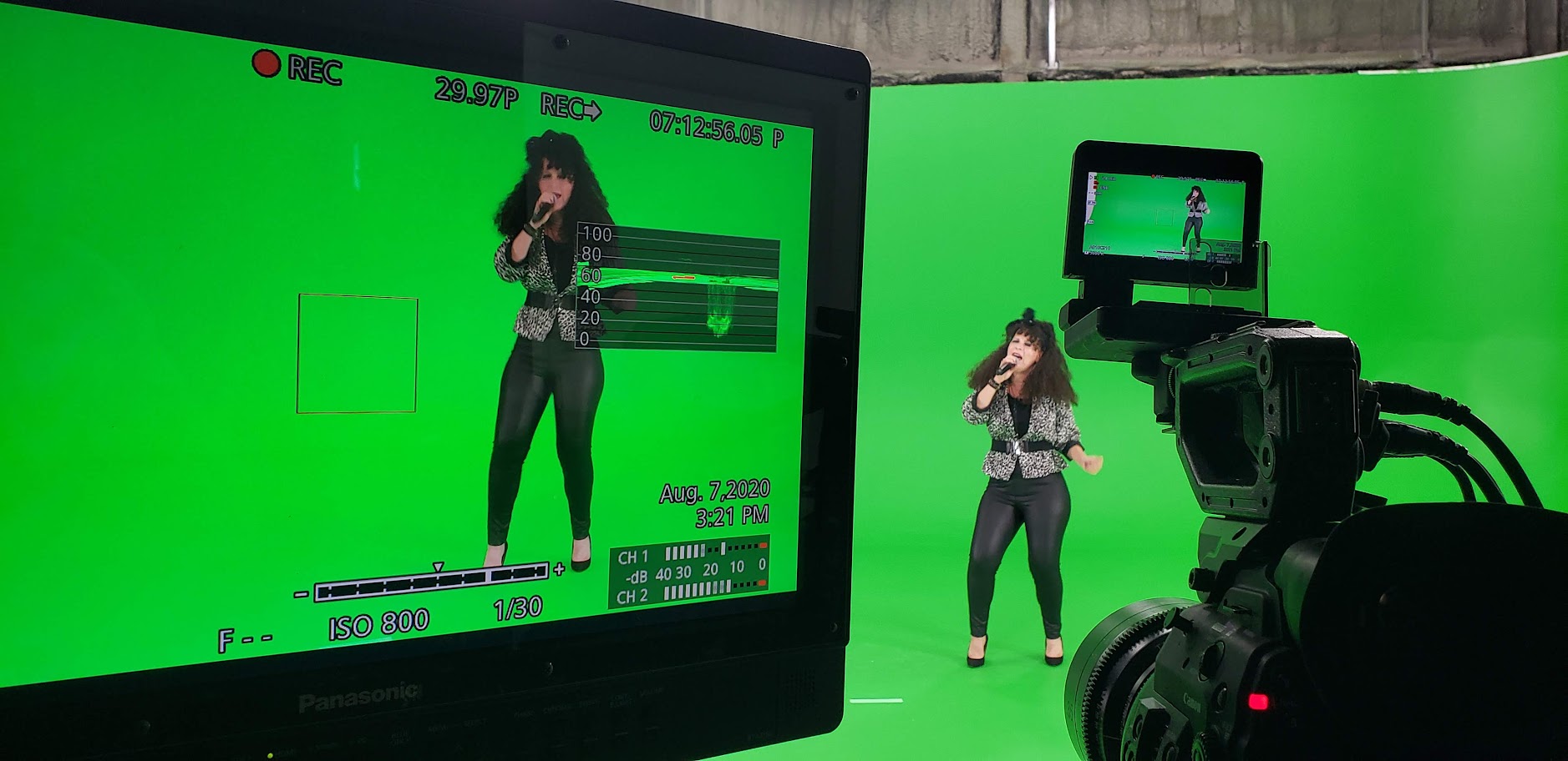Greenscreen studio shoot
